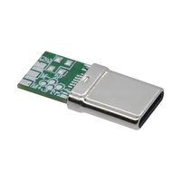 Entièrement Compatible USB 3.1 Type C mâle pour Xiaomi Connecteur pour Vivo 16 broches Vertical USB C prise pour Huawei Audio USB C pour OPPO