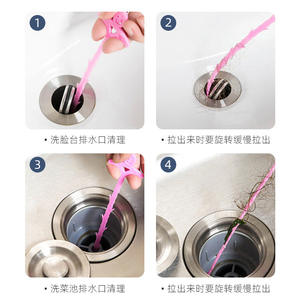 Desatascador de Drenaje con Púas para Cocina, Baño y Aseo; Gancho Removedor de Cabello para una Eliminación Eficiente del Cabello, Diseño Líquido - Product Image 2