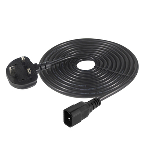 6FT 1.8M 0.75MM BS Approval 16A 3 Pin Heavy Duty <strong>Cable</strong> Pvc <strong>Rubber</strong> Jacket Power Extension C14 Uk Ac Power Cord - Product Image 6