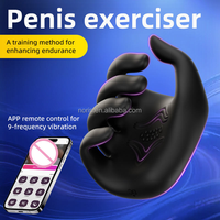 Masseur pénien vibrant pour hommes, avec contrôle par application, aide à la masturbation masculine, stimulation manuelle