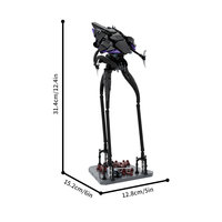 Funbuild - Juego de Bloques de Construcción de Robots Mecánicos de Múltiples Patas, Estilo Extraterrestre, Ciencia Ficción