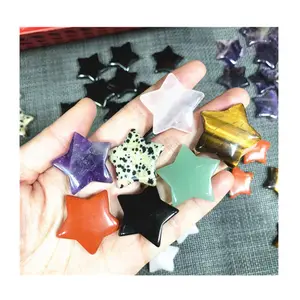 Wholesale natural quartz carving spiritual products healing crystals mix crystal star for Christmas decoration 2023