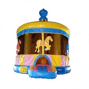 Château gonflable en PVC pour enfants, usage commercial dans les parcs d'aventure ou urbains, pour le plaisir du saut - Product Image 1