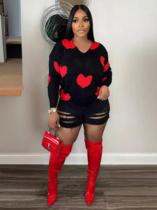 Fall Winter 2025 Women Pullover Sweater <strong>Valentine</strong> Knitted Long Sleeve Fashion <strong>Jumpers</strong> Casual Streetwear Sweatshirt Knit Tops - Product Image 4