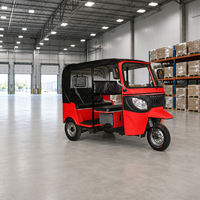 KASAKO Tuktuk à essence 200cc, tricycle à trois roues ouvert pour passagers et marchandises, 6 places, vitesse 50-70 km/h