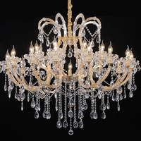 JYLIGHTING Lustre en cristal LED personnalisable pour la décoration de hôtel, villa, salle de banquet, décoration de mariage