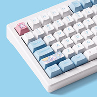 AKKO MOD 007 HE PC Mechanical Purple Melody Keyboard Gaming Berkabel Magnetik dengan Switch Hall Effect dan Polling Rate 1.000Hz