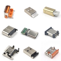 Micro 3.0 Mini Type-c Socket 16p Male Usb Socket Usb-c 2.0 Étanche Or 3 Type a B C Plug 2-10 24pin Smt Femelle Usb Connector
