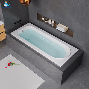 Kinglauren Style polonais 140x70 baignoires en acrylique blanches de qualité supérieure pour l'intérieur avec boîtier de panneau de tablier - Product Image 1