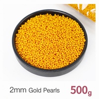 Essbare Zuckerperlen 500g Lebensmittelqualität Kuchendekoration Kugeln Weiß Goldfarben 2-14mm Backzutaten für Kuchen Cupcake