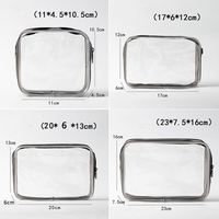 Bolsa de Almacenamiento de Cosméticos con Cierre de PVC Reciclable y Logotipo Personalizado, Bolsa de Maquillaje Impermeable para Viaje para Mujeres con Productos para el Cuidado de la Piel y Mascarillas Faciales