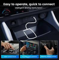 Adaptateur sans fil CarPlay Android Auto 2 en 1 Adaptateur sans fil Ai Box Convertir câblé en sans fil CarPlay Dongle Plug