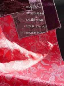 In kỹ thuật số vải pha trộn với lụa & kim loại cho quần áo bán buôn - Product Image 2