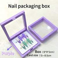Boîte d'emballage personnalisée pour faux ongles en acrylique à couverture complète, faits à la main, de haute qualité, vente en gros