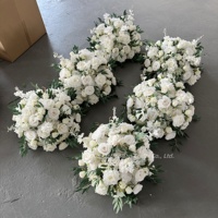 Bouquet de roses artificielles en soie de haute qualité, aspect naturel et toucher réel, longue durée, moderne, pour centre de table de mariage