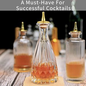 Chai Đắng Thủy Tinh 140Ml 170Ml 200Ml Với Nắp Bảng Điều Khiển Chai Tuyệt Vời Cho Cocktail Phong Cách Cổ Điển Donatello Của Bạn Chai Hành Trình - Product Image 2