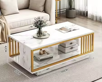 Table basse de salon, simplicité moderne, usage domestique moderne, table à manger de luxe léger, table d'appoint simple pour salon