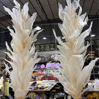 Installation d'art en soie géante, faite à la main, haut de gamme et luxueuse, pour la décoration de scène de mariage, la décoration de vitrine, réaliste et douce