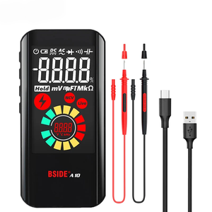 BSIDE A10 <span class=keywords><strong>Multimeter</strong></span> <span class=keywords><strong>Digital</strong></span> portabel True RMS EBTN, tampilan warna DC AC, kapasitansi tegangan Ohm Diode NCV Hz penguji kawat langsung - Product Image 5