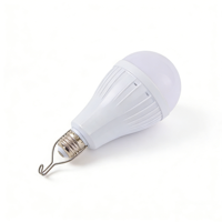 Ampoule LED SMD rechargeable à double pile AA amovible, 20W, 1600mAh, à intensité variable, pour l'éclairage d'entrepôt