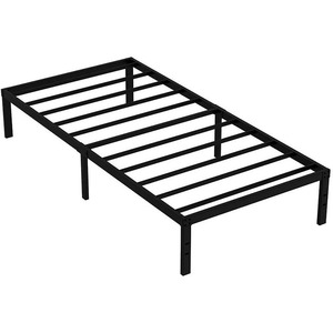 Металлический каркас кровати на платформе, односпальная кровать, 14 дюймов, прочный металлический каркас кровати - Product Image 5
