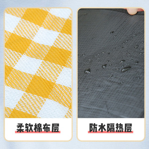 Xinda Outdoor Picnic Mat Rectangular PVC Waterproof Moistureproof Camping <b>Tablecloth</b> For Spring Outing Multi-person Use - Product Image 5