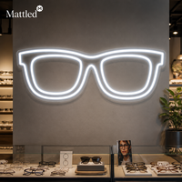 Letrero de Neón para Gafas, 12V, Luz LED Pequeña, Color y Tamaño Personalizados, Logotipo de Gafas, Letrero de Neón para Decoración de Tiendas Ópticas
