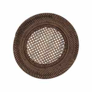 Plato de Carga Desechable Ecológico de Ratán Hecho a Mano, Vajilla Elegante y de Lujo para Hoteles y Restaurantes - Product Image 1