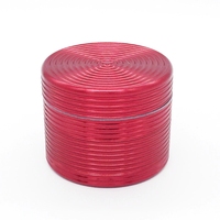 Broyeur à épices sèches en alliage d'aluminium, forme de fil, broyeur à tabac en métal, 40/50/55/63 mm, 4 couches, accessoires de fumage en gros
