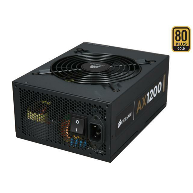 CORSAIR AX1200 1200W 파워 서플라이, 80 PLUS GOLD 인증, 완전 모듈형