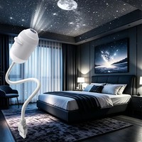 Lampe d'allaitement Little Eagle Starry Sky, alimentée par USB, commande tactile, en PVC, sans câblage, design moderne