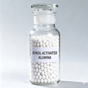 Billes d'alumine activée SYKOL, tamis moléculaire déshydratant, haute capacité d'adsorption, qualité industrielle, 93 % AlO3, surface poreuse 300 m/g - Product Image 1
