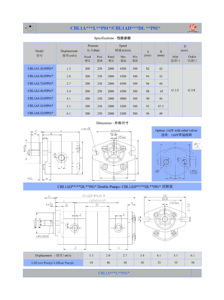 ปั๊มไฮดรอลิกเกียร์ bibo CBL1A-L-P01 20-40 มล./รอบ 2500 รอบต่อนาที ปั๊มน้ำมันเกียร์ 160-200 บาร์ 0.5 - Product Image 3