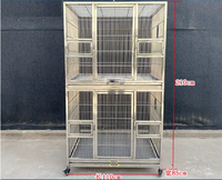 Cage à oiseaux écologique en acier inoxydable, cage géante pour ara, volière extérieure extra-large pour perroquets