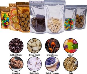 Nueva Bolsa Transparente de PE/Lámina de Aluminio con Cierre Hermético, Impresa en Huecograbado, Resistente a la Humedad, para Alimentos, Snacks, Palomitas, Dulces y Gelatina - Product Image 5