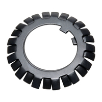 DIN5406 rondelle à languette externe rondelle de blocage multi-dents anneau de soleil rondelle de retenue en acier noir pour écrous de blocage ronds M10-M280