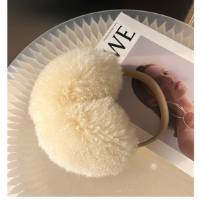 Orejeras de invierno de gama alta 2025 Lana y Cachemira cálidas y lindas con orejeras de invierno de gama alta a prueba de frío de piel original - Product Image 4