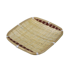 Bamboo Woven Shallow Plate Oval Fruit <b>Basket</b> Kitchen Serving <b>Tray</b> Residential Use Solid Pattern - Product Image 4