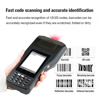 Logistique industrielle PDA pour Bluetooth 4 pouces robuste IP67 Android 11 80mm imprimante thermique 11 terminal de point de vente portable intégré