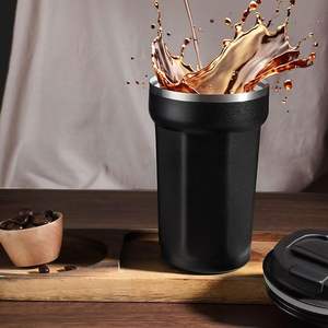 Mug de voyage isotherme 17 oz anti-déversement avec couvercle et corde, en acier inoxydable - Product Image 4