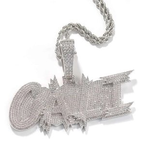 Colgante de Lujo de Plata de Ley 925 con Moissanita, Joyería de Moda Hip Hop Unisex, Amuleto, Regalo para Fiesta, Pieza Destacada - Product Image 3