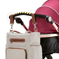 Ensemble de 7 sacs de luxe multifonctionnels portables pour poussette, sac à langer, sac à main et sac fourre-tout pour maman