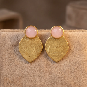 Handmade Gold Plated Stainless Steel Imitation Pearl <b>Stud</b> Earrings Boho Trendy Fashion - Product Image 4