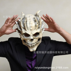 หน้ากากยางลาเท็กซ์รูปหัวกะโหลกสำหรับฮาโลวีน น่ากลัว น่าขนลุก สำหรับงานปาร์ตี้ ชุดแฟนซีสำหรับผู้ใหญ่ - Product Image 2