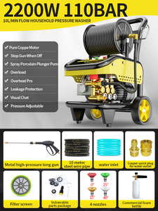 Máquina <span class=keywords><strong>de</strong></span> lavado <span class=keywords><strong>de</strong></span> coches <span class=keywords><strong>de</strong></span> 2200W, equipo <span class=keywords><strong>de</strong></span> pulverización <span class=keywords><strong>de</strong></span> lavado <span class=keywords><strong>de</strong></span> coches <span class=keywords><strong>de</strong></span> granja <span class=keywords><strong>de</strong></span> alta potencia, lavadora comercial impermeable <span class=keywords><strong>de</strong></span> alta presión para jardín - Product Image 2