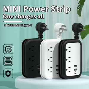 Nhà Máy bán hàng trực tiếp thông minh dải điện 3 cách 2 cổng USB + 1 Type-C nhanh chóng sạc mở rộng ổ cắm Đánh giá hiện tại 10A - Product Image 3