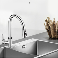 Évier de cuisine Double bol moderne, multifonctions, fait à la main en acier inoxydable, égouttoir en verre pour les éviers de cuisine, 1 pièce