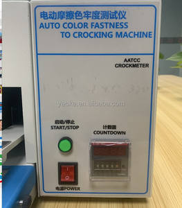 Testeur de résistance des couleurs à friction électrique, appareil de mesure textile, AATCC, 1 an de garantie, norme ISO 105, force 9N - Product Image 3