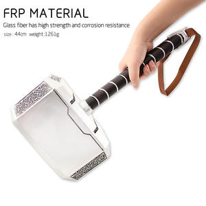 Vente en gros <span class=keywords><strong>de</strong></span> haute qualité en plastique <span class=keywords><strong>Thor</strong></span> Hammer décoration jouets modèle pour Cosplay - Product Image 4