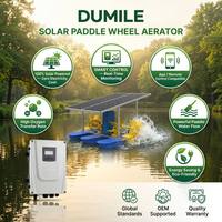 Aérateur à roue à aubes solaire DUMILE 1,5 kW, direct usine, pour augmenter l'oxygène dissous en aquaculture intensive